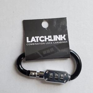 New Latchlink Black Combination Lock Carabiner